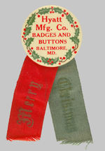 HYATT BUTTON CO. "MERRY CHRISTMAS."