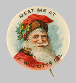 SCARCE SANTA WITH UNCOMMON HAT DESIGN.