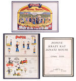 "POPEYE/KRAZY KAT/IGNATZ MOUSE/COMIC TOYS BY J. CHEIN & CO." FOLD-OUT ILLUSTRATED PRICE LIST.