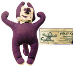 "KRAZY KAT" CLOTH DOLL BY AVERILL.