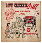 "DAVY CROCKETT GRILL FOR FRONTIER LIVING" SEALED IN BOX. 1955.