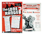 1938 LONE RANGER BRITISH SERIAL CAMPAIGN BOOK AND FULL PAGE AD.