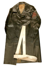 RARE LONE RANGER RAINCOAT WITH HOOD AND AD.