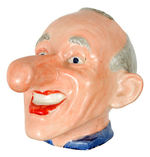 JIMMY DURANTE FIGURAL CELEBRITY MUG BY BARCLAY.