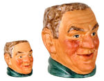 WILLIAM BENDIX FIGURAL CELEBRITY MUG PAIR BY WARREN.