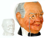 CHARLES COBURN FIGURAL CELEBRITY MUG PAIR BY WARREN.