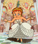 EXTREMELY RARE BETTY BOOP "POOR CINDERELLA" FRAMED ANIMATION PRODUCTION CELS DISPLAY.