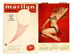 "MARILYN MONROE" 1958 PHOTO PIN-UP CALENDAR.