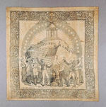 MILLARD FILLMORE 1856 CAMPAIGN KERCHIEF.