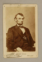 ABRAHAM LINCOLN CLASSIC IMAGE CABINET CARD.