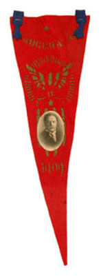 TAFT 1909 INAUGURAL PENNANT WITH PORTRAIT.