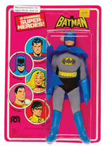 “BATMAN” FRENCH ISSUE MEGO FIGURE ON CARD.