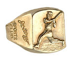 "JOE DiMAGGIO SPORTS CLUB" PREMIUM RING.