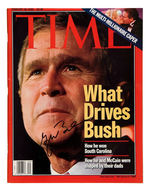 "GEORGE BUSH" SIGNED TIME MAGAZINE.