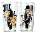 "EDGAR BERGEN AND CHARLIE McCARTHY BOXED SET OF 8 TUMBLERS.