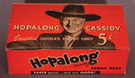 "HOPALONG CASSIDY CHOCOLATE COCONUT CANDY" DISPLAY BOX.