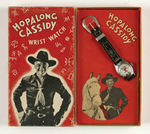 "HOPALONG CASSIDY WRIST WATCH" SMALL METAL CASE VARIETY BOXED.