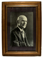 EUGENE V. DEBS FRAMED IMAGE WITH FACSIMILE SIGNATURE.