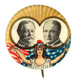 GRAPHIC "TAFT/SHERMAN" JUGATE FEATURING MISS LIBERTY.