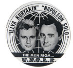 "THE MEN FROM ... U.N.C.L.E." RARE 3" SIZE 1965 BUTTON.