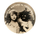 RARE POCKET MIRROR FOR "DUNCAN SISTERS IN TOPSY AND EVA."