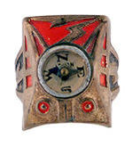 CAPTAIN MARVEL ROCKET RAIDER COMPASS RING.