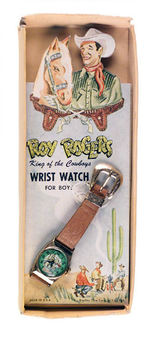 ROY ROGERS KING OF THE COWBOYS WRISTWATCH FOR BOYS" WITH ORIGINAL PACKAGING.