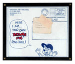 "BAZOOKA JOE" RAG DOLL WITH ENVELOPE.