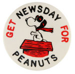 PEANUTS PAIR OF SCARCE SNOOPY BUTTONS.