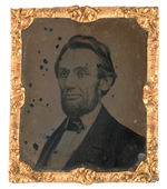 ABRAHAM LINCOLN TINTYPE FROM THE SERIES BY ABBOTT & CO. CIRCA 1862.