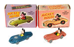 "MICKEY MOUSE" BOXED MARX VEHICLES.