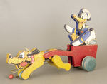 "DONALD DUCK" AND "PLUTO" RARE LARGE FISHER-PRICE PULL TOY #149.