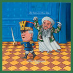 "BUSH NUTCRACKER" WITH OSAMA BIN LADEN ORIGINAL ART.