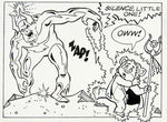 "EWOKS" #6  COMIC BOOK PAGE ORIGINAL ART.