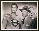 SUPERMAN TV SHOW SUPPORTING CHARACTER SIGNED PHOTO PAIR.