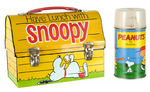 "HAVE LUNCH WITH SNOOPY" DOME TOP METAL LUNCHBOX WITH THERMOS.