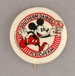 MICKEY MOUSE RARE ICE CREAM BUTTON.