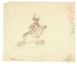 MATADOR FROM FERDINAND THE BULL PRODUCTION DRAWING.