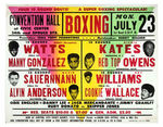 PHILADELPHIA BOXING WINDOW CARDS.