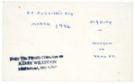 JACK JOHNSON SIGNED SOUVENIR CARD.