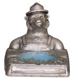 SMOKEY THE BEAR SILVER ANNIVERSARY ASHTRAY.