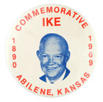 RARE "IKE COMMEMORATIVE" FROM KANSAS 1969.