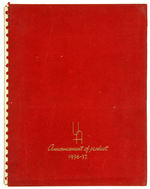 UNITED ARTISTS 1936-1937 EXHIBITORS BOOK.