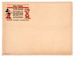 "WALT DISNEY CHARACTER MERCHANDISE 1938-1939" EXCEPTIONAL RETAILERS CATALOGUE WITH ENVELOPE.