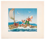 "PINOCCHIO" COURVOISIER GALLERIES MOVIE PREMIER EDITION LITHOGRAPH SET.