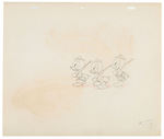 DONALD DUCK AND NEPHEWS PRODUCTION DRAWING PAIR FROM GOOD SCOUTS.