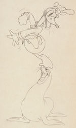 “MICKEY’S CIRCUS” PUBLICITY DRAWING PAIR AND MATCHING PUBLICITY PHOTO.