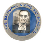 "THE BALTIMORE & OHIO RAILROAD CO." EMPLOYEE BADGE.