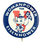 SCARCE AND POPULAR "WOMANPOWER FOR EISENHOWER."