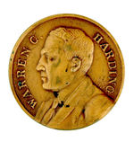 HARDING "AMERICA ALWAYS FIRST" BRASS MEDAL.